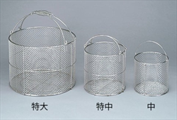 Rổ làm sạch AS ONE 4-097-04 (Hình tròn, thép không gỉ, φ200 x 200mm)